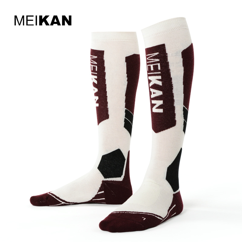 MEIKAN Wool Ski Socks Warm Winter Thicker Light Socks Thick Towel Bottom Ski Compression Socks